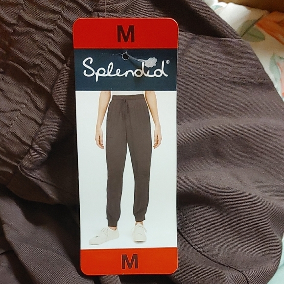 Splendid Women's Woven Jogger Relaxed Fit Brown(Dark Carbon) M - Picture 3 of 3